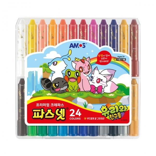 파스넷 크레파스 24색