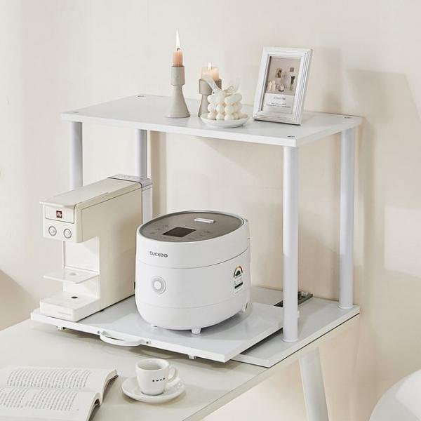 B6310 인출식 1단 렌지대 선반 1color