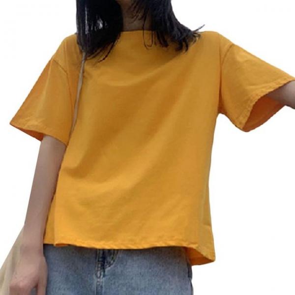 신상 여름 반팔티 캐주얼룩 무지 패션 여자 티셔츠