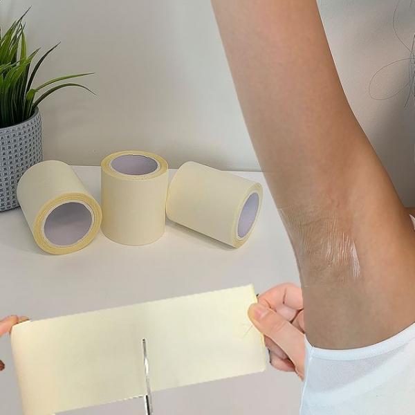초슬림롤숨겨땀패치 잘라쓰는테이프 투명 땀흡수패드