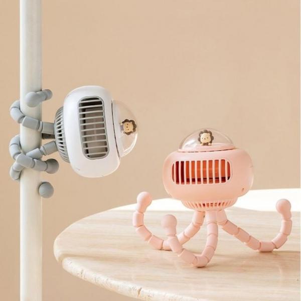 저소음 고성능 모터 날개없는 UFO 휴대용 선풍기 자동