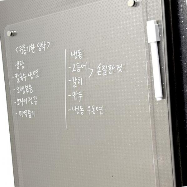 메모판 아크릴 투명 자석 메모 보드판 대형