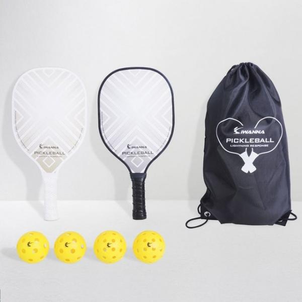IW 우든 피클볼 라켓 세트