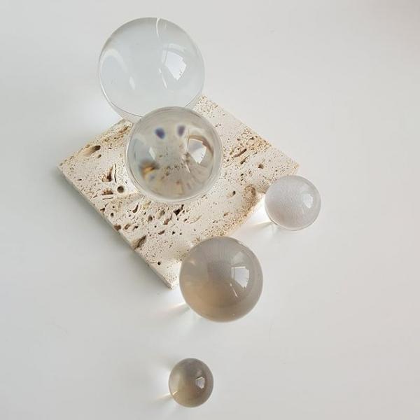 소품 촬영 유리 구슬 세트 장식소품 4cm 5cm 6cm