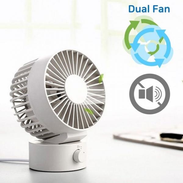 탁상용 Dual Fan 저소음 미니 써큘레이터