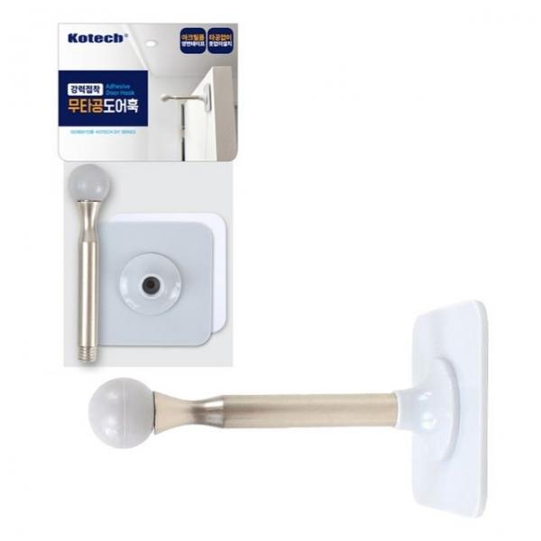 강력한 접착식 무타공 도어 후크 1P 문옷걸이 도어훅