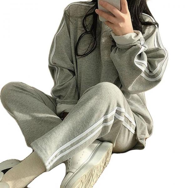 여자 긴팔 츄리닝 인기 캐주얼룩 트레이닝복 세트