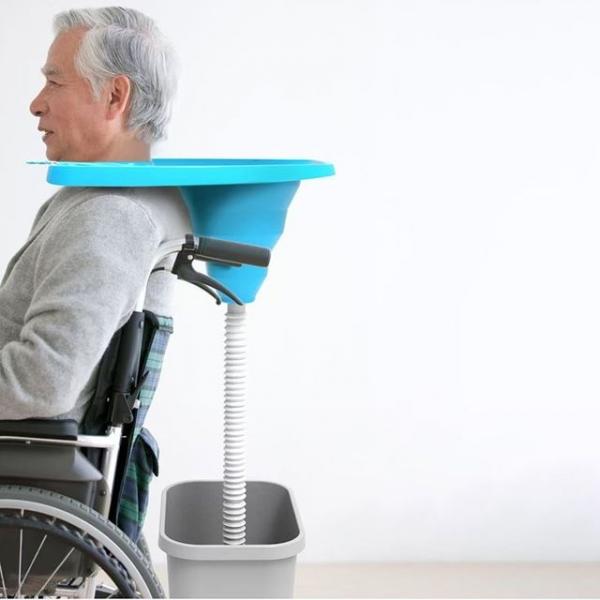 노인 환자 접이식 세발기 실버용품 머리감기 샴푸대