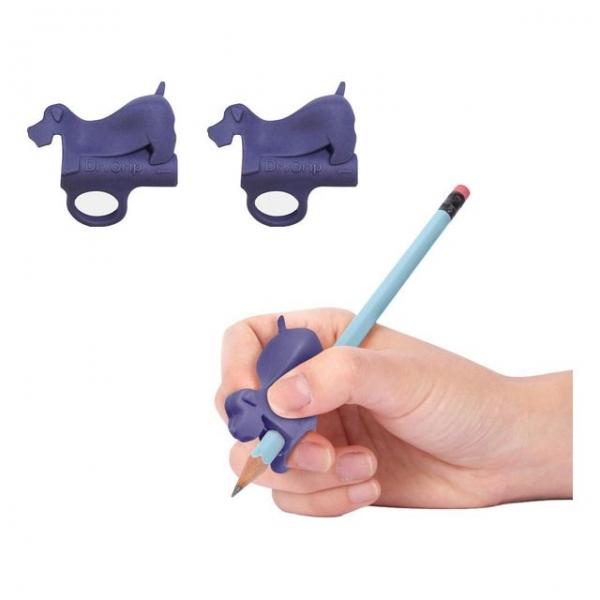 연필 교정기 닥터그립 오른손용 2개입 (블루)