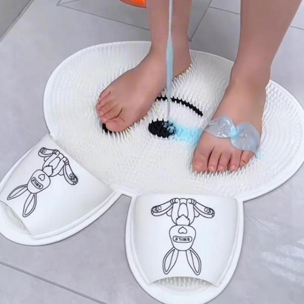 풋샤워 세족매트 실리콘발세척 발씻는신발 발클리너