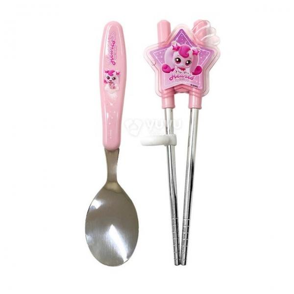 슈팅스타  하츄핑 양손 교정 스푼 젓가락 세트