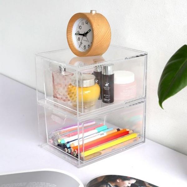 히키스 투명아크릴 화장품 소품정리 데스크 정리서랍