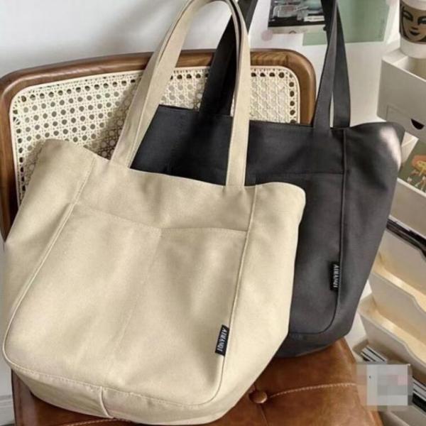 빅 에코백 빅사이즈 데일리 캔버스 보부상 숄더백 가