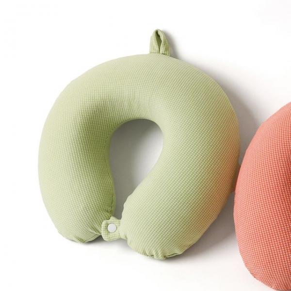 푹신한 메모리폼 목베개 귀여운 체크 목쿠션 4color