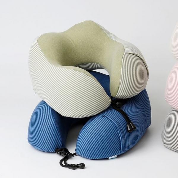 스트라이프 파스텔 컬러 목베개 목쿠션 5color