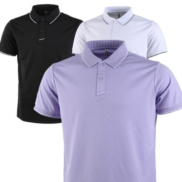 기능성 카라티/맵시 자가드 배색T 반팔