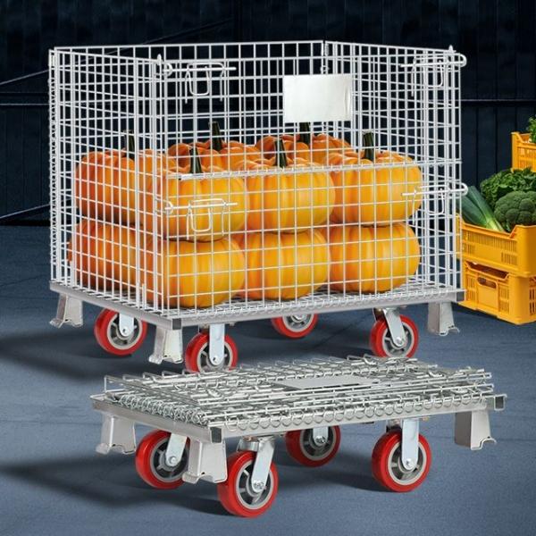 3S 메쉬파렛트 접이식수레 이동카트 산업용대차 엘카