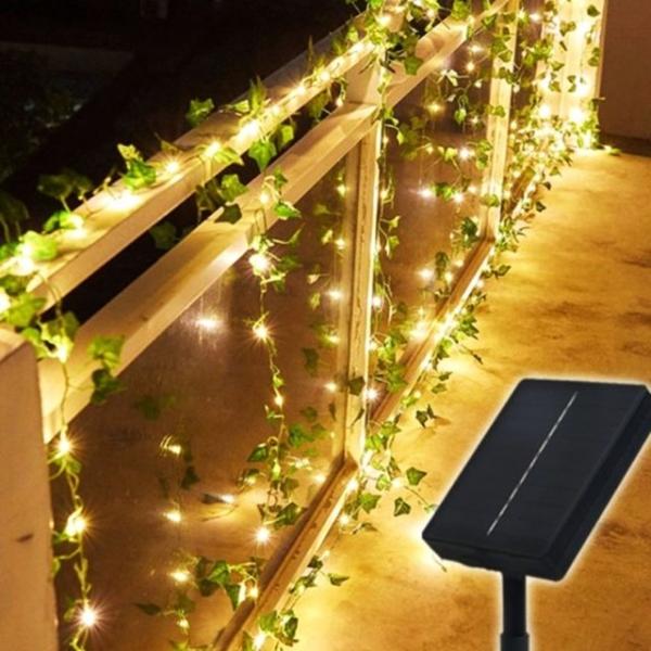 led 태양열 벽장식등 20구 넝쿨 램프 울타리 2m