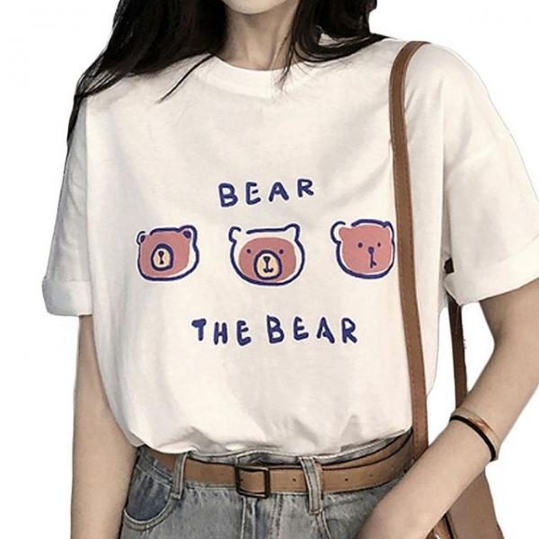 패션 여름 티셔츠 캐주얼룩 오버핏 인기 여자 반팔티