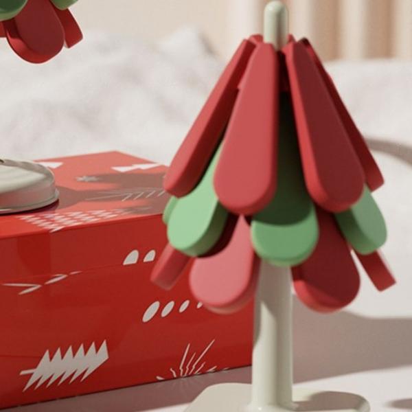 내열성 파스텔 냄비받침대 우드트리