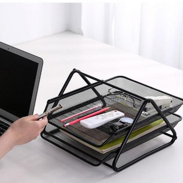 2단 슬라이드 서류거치대 보관대 서류정리함 슬라이딩