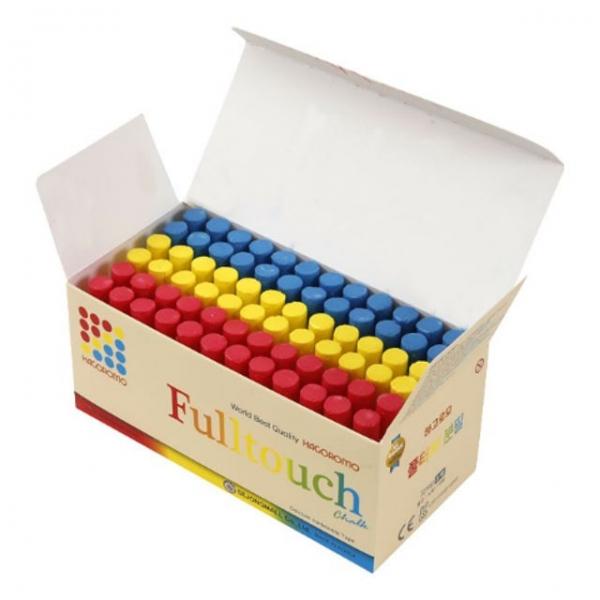 풀터치 탄산 분필 세트 혼합 3색 72본