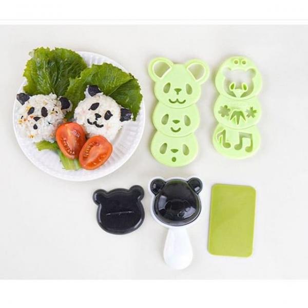 팬더 주먹밥틀 소풍 도시락 동물 모양틀 김펀치 세트