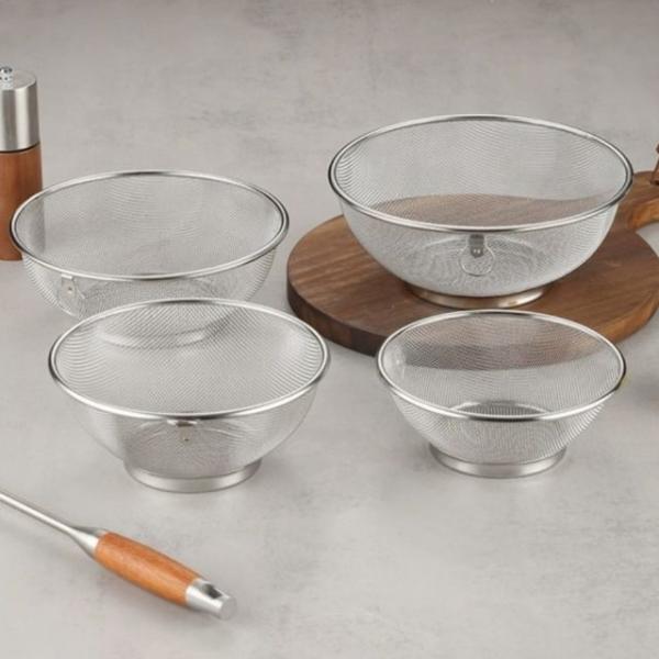 주방용 고급 스텐 채반 4종세트