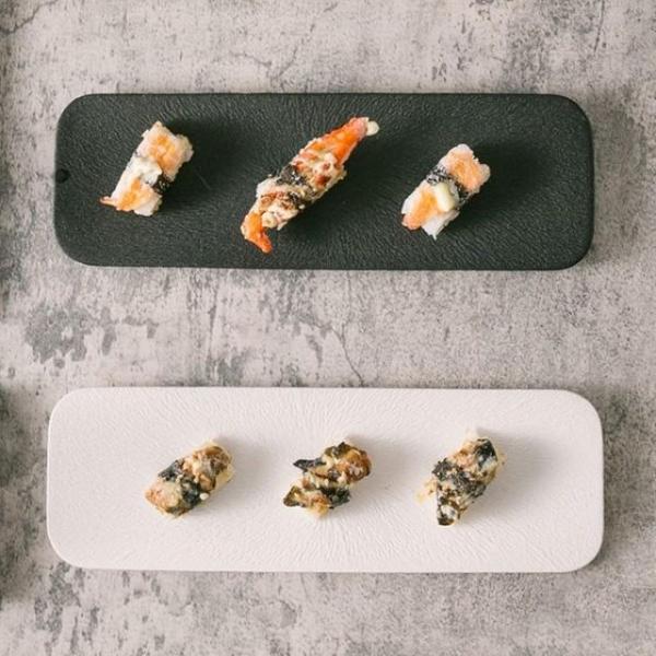 Z4860 직사각 도자기 일식접시 2color 스테이크접시