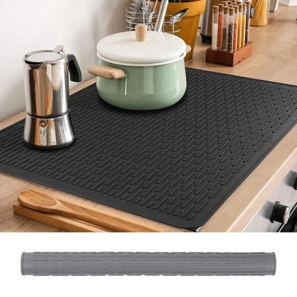 빅사이즈 주방 실리콘매트 패드 다용도 식기건조대