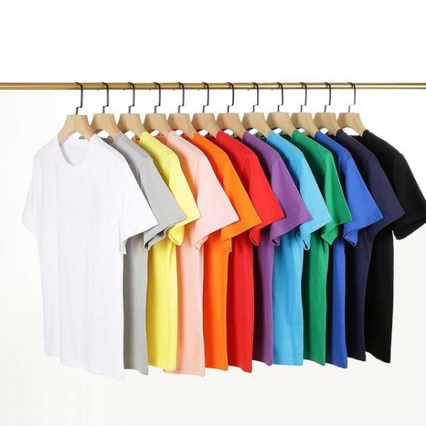 30수 고밀도 면 100% 코마사 무지 라운드 반팔 티셔츠