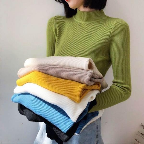 반목골지니트 반폴라 골지l