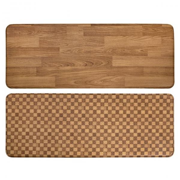 우드패턴 양면 발매트 12T 주방매트 대 120x47