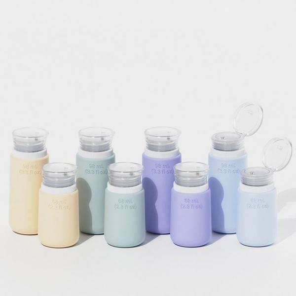 기내반입 실리콘 화장품공병 샴푸공병 4개 세트