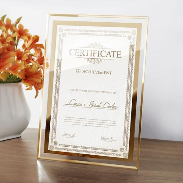 A4 사이즈 고급형 상장 액자(골드) G
