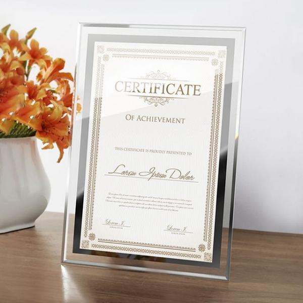 A4 사이즈 고급형 상장 액자(실버) G