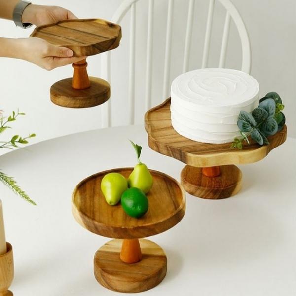 원목 케이크 트레이 연화반 케익스탠드 소 20cm