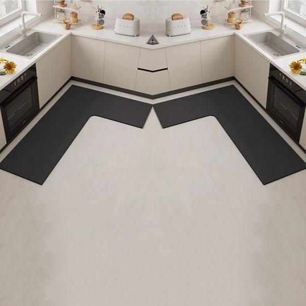 규조토 코너 주방매트 싱크대 바닥 미끄럼방지 L자