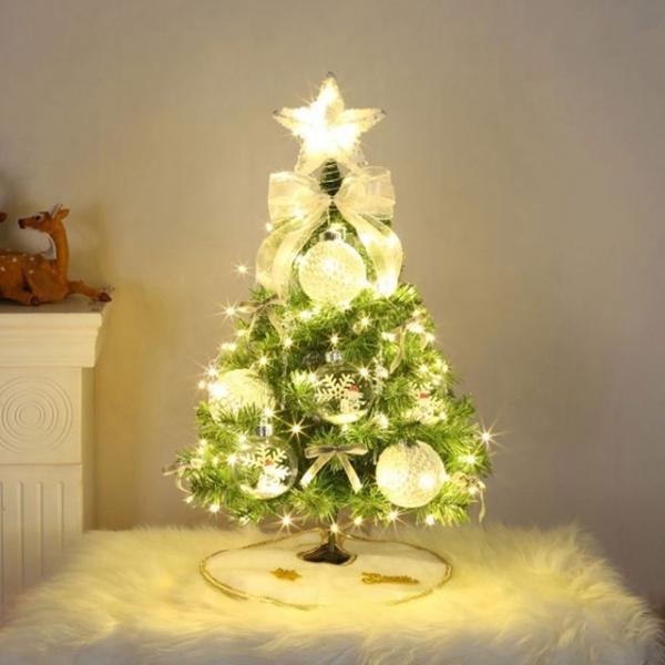 눈의요정 풍성한 스카치 60cm 미니 트리 장식 풀세트