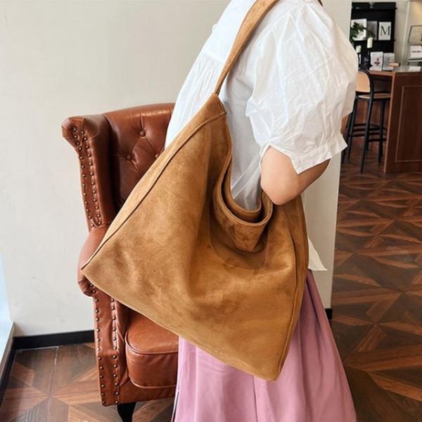 스웨이드 빅 숄더백 HH-G96