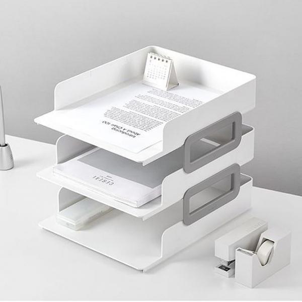 다용도 서류 정리 트레이 3단 1P 문서 종이 정리함