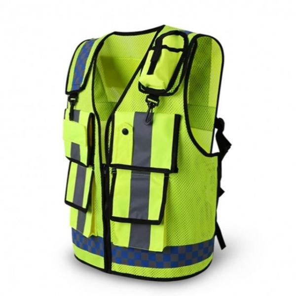 건설 경찰 작업 형광 야광 반사 안전 조끼 FREE