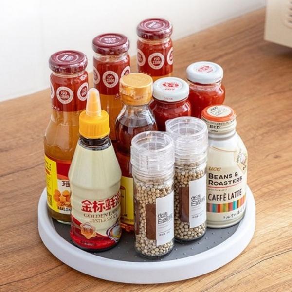 설한 회전트레이 양념통 싱크대 주방 정리대 (소형)