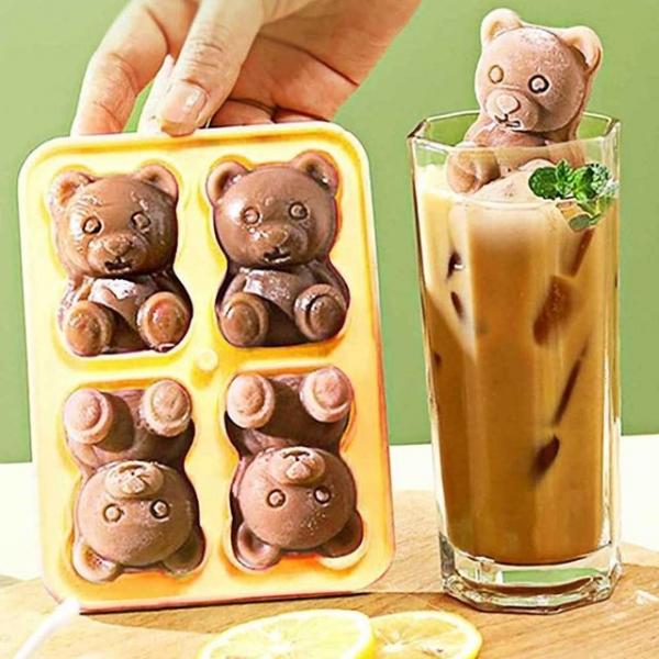 오렌지 곰돌이 얼음틀 얼음용기 아이스트레이