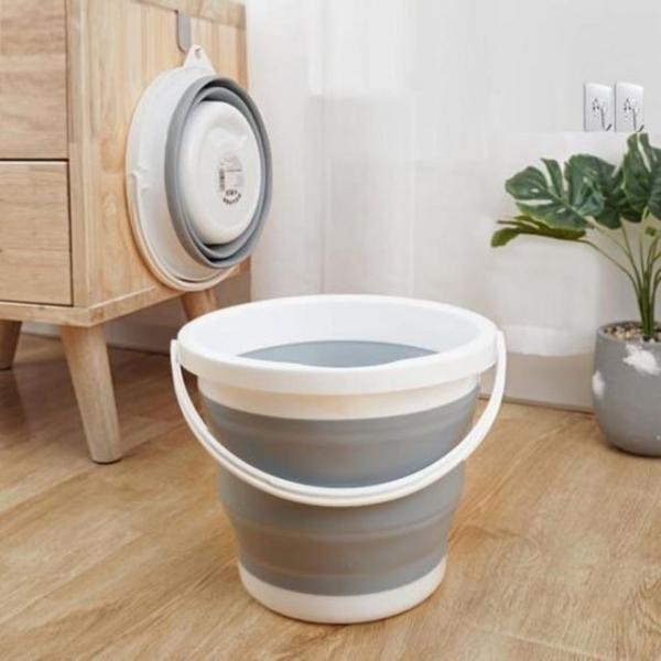 실리콘 접이식 바스켓 10L 캠핑 양동이