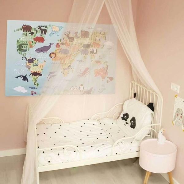 동물원 거실 침실 대형 패브릭 포스터 액자 S