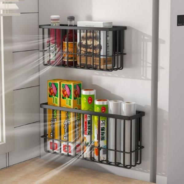 냉장고 세탁실 자석선반 무타공 키친타올홀더