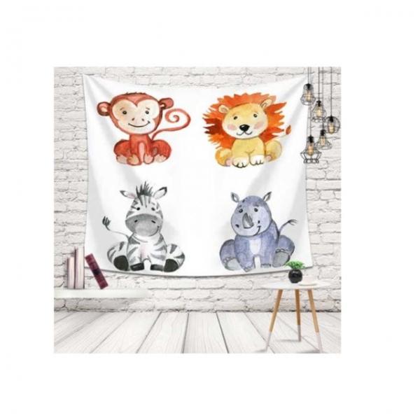 특대 동물친구 패브릭 포스터 가림막 커튼 가리개 커