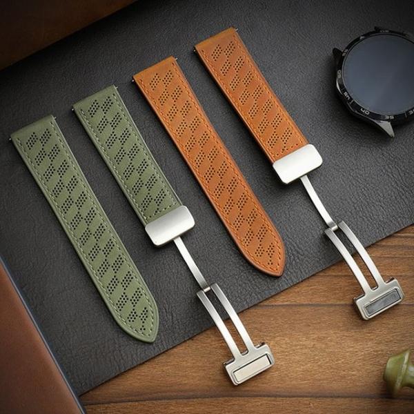 갤럭시워치FE 마그네틱 버클형 리얼 가죽밴드 스트랩