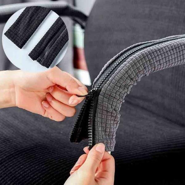 지퍼형 의자 손잡이 커버 2p 사무실 보호 덮개 탄성